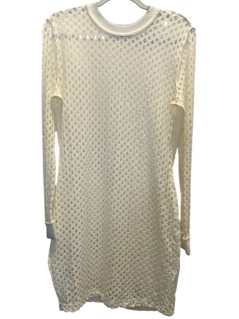 IVY PARK Cream Long Sleeve Knit Dress